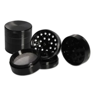 Grinder de alumínio 4 peças. côncavo anodizado